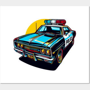 Police Car Posters and Art